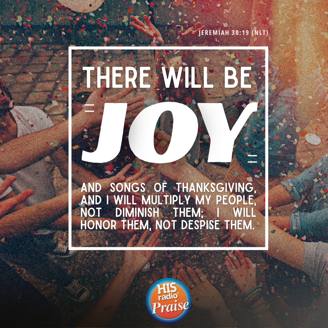 Jeremiah 30:19 - Verse of the Day