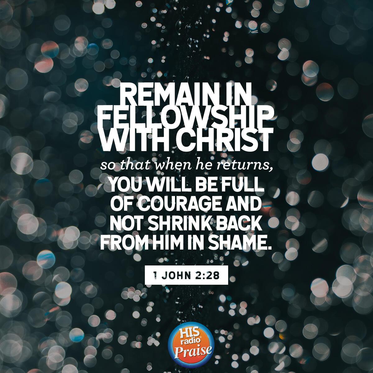 1 John 2:28 - Verse of the Day