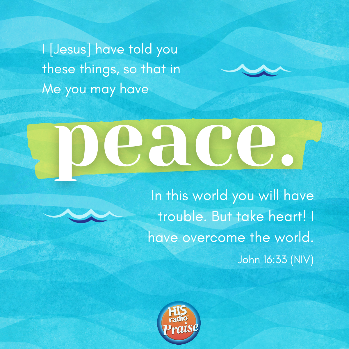 John 16:33 - Verse of the Day