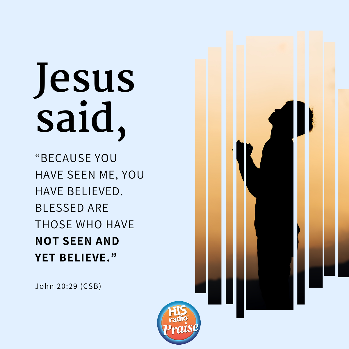 John 20:29 - Verse of the Day