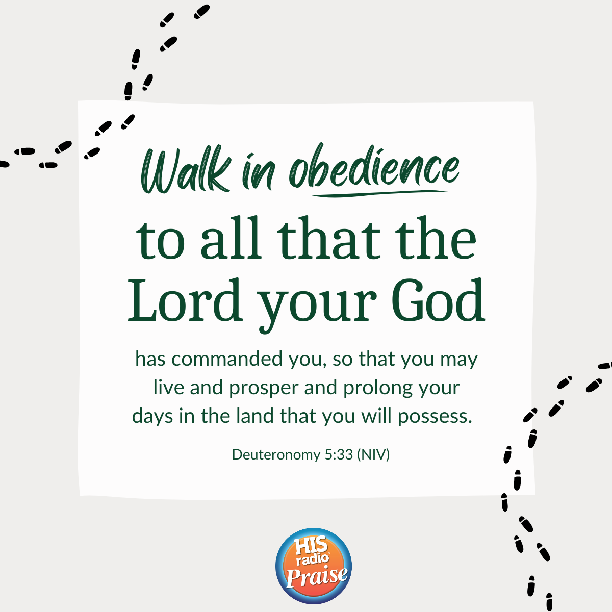 Deuteronomy 5:33 - Verse of the Day