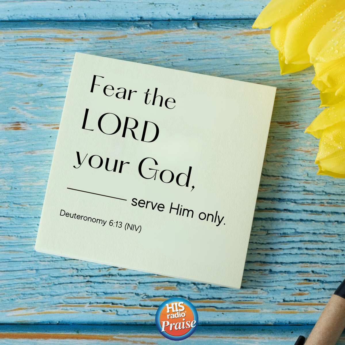 Deuteronomy 6:13 - Verse of the Day