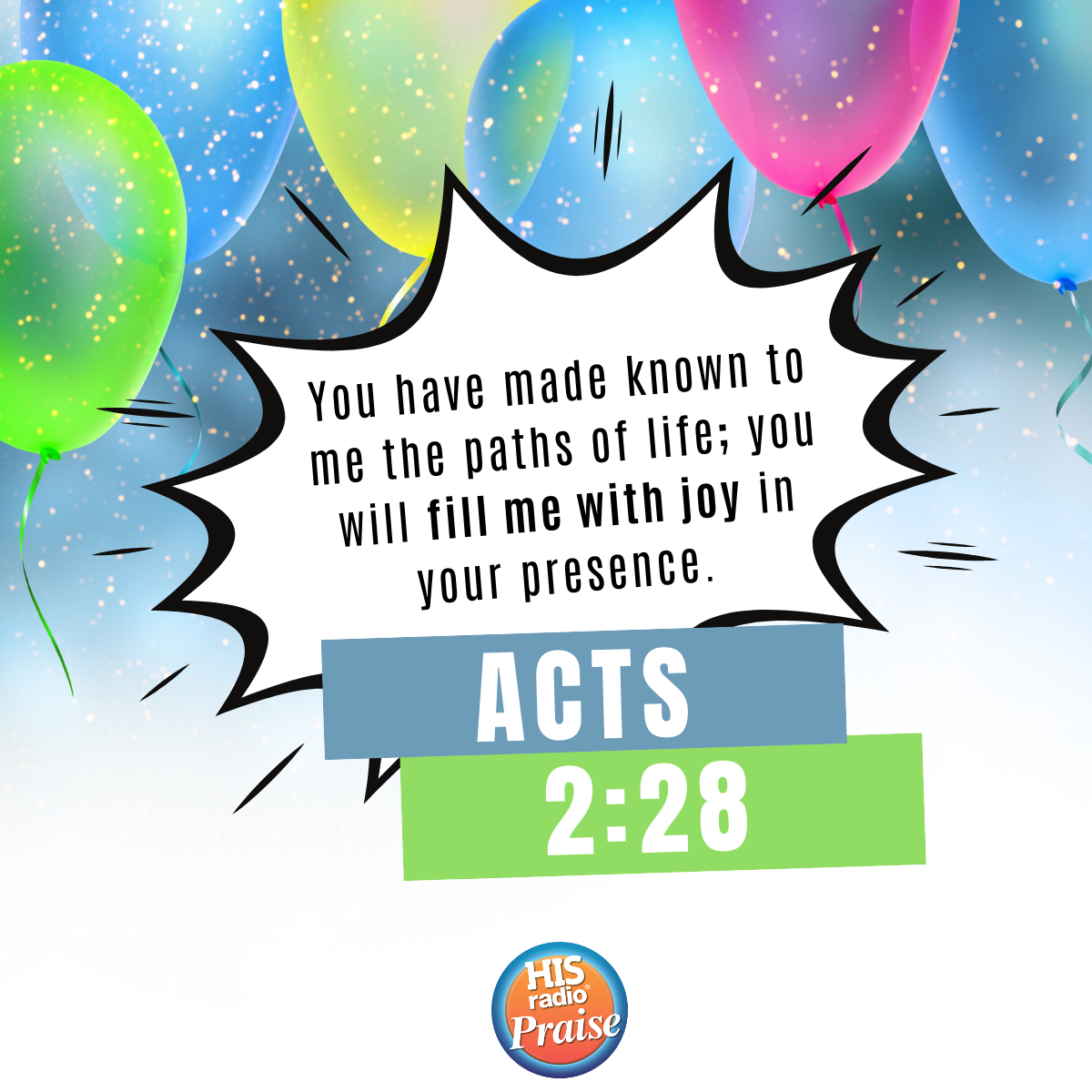 Acts 2:28 - Verse of the Day