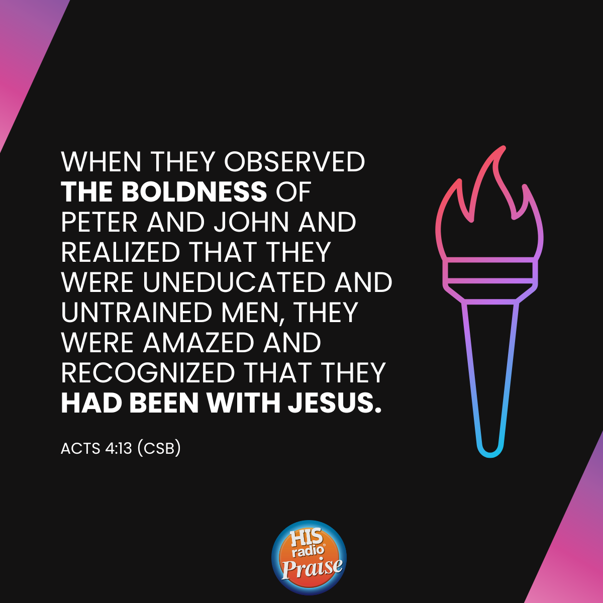 Acts 4:13 - Verse of the Day