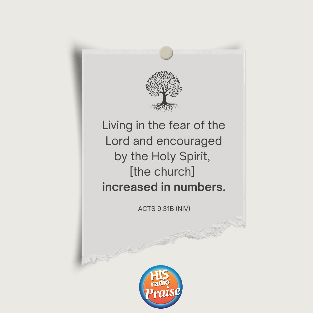 Acts 9:31b - Verse of the Day