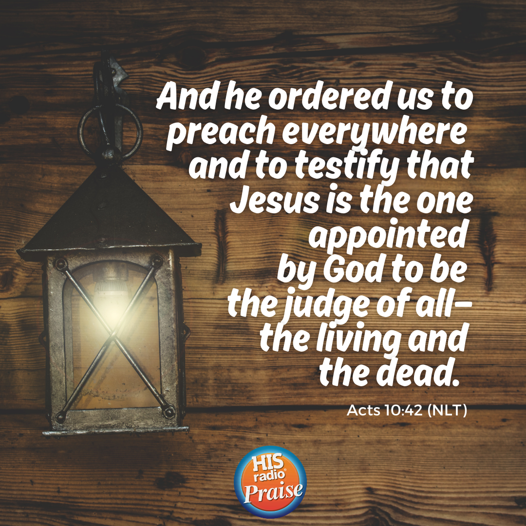 Acts 10:42 - Verse of the Day