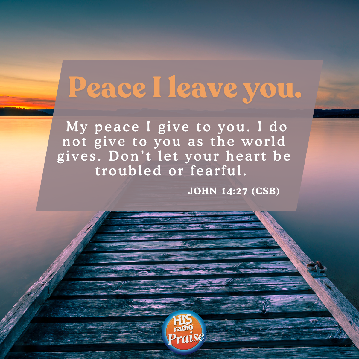 John 14:27 - Verse of the Day