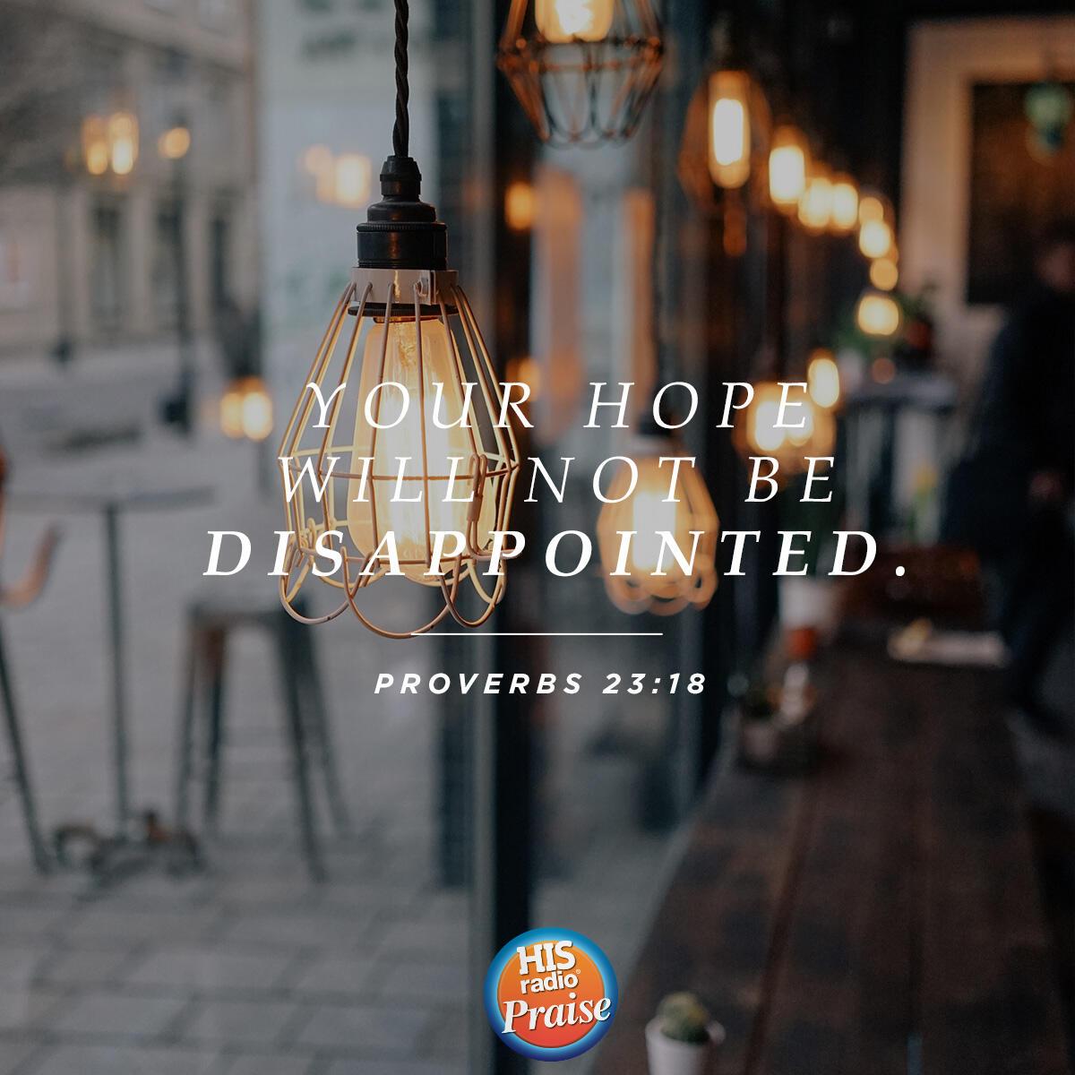 Proverbs 23:18 - Verse of the Day