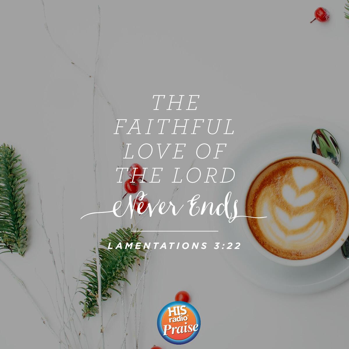 Lamentations 3:22 - Verse of the Day