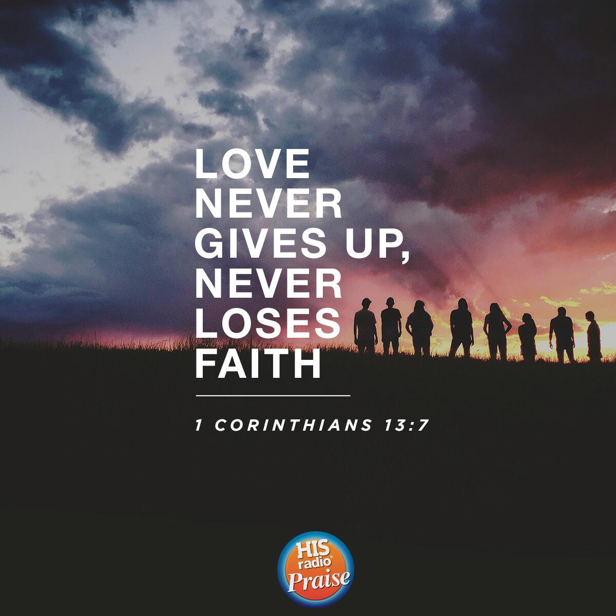 1 Corinthians 13:7 - Verse of the Day