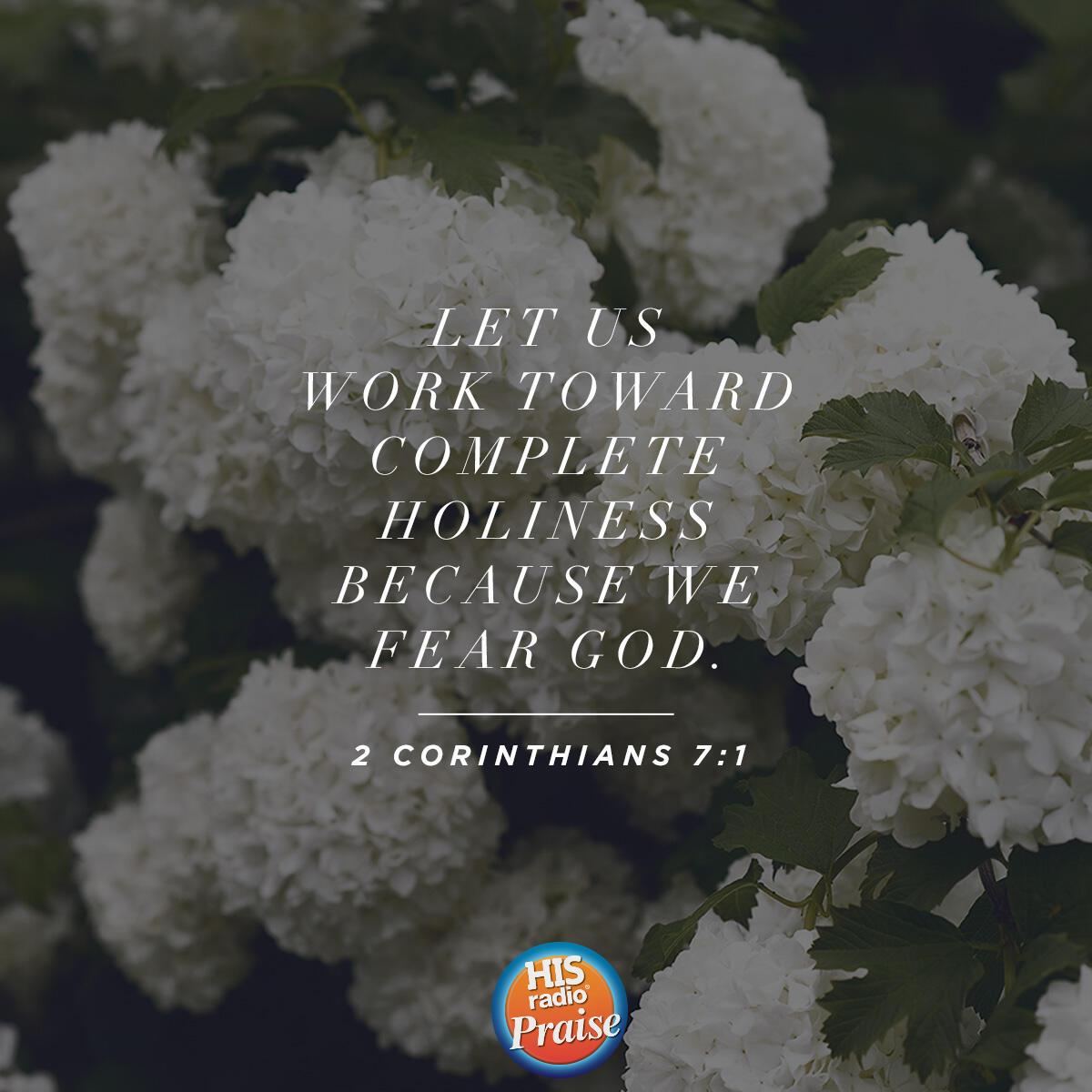2 Corinthians 7:1 - Verse of the Day