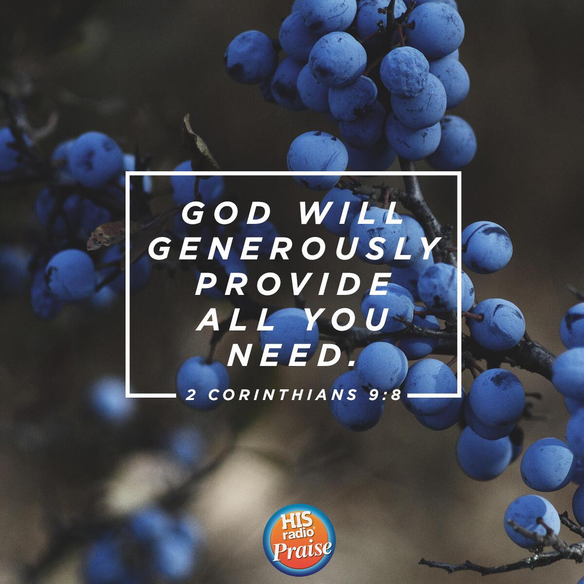 2 Corinthians 9:8 - Verse of the Day