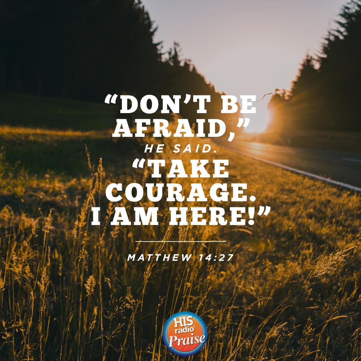 Matthew 14:27 - Verse of the Day
