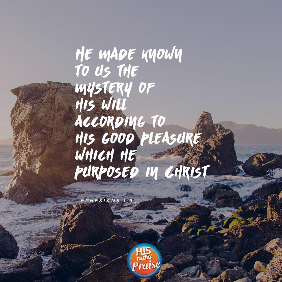 Ephesians 1:9 - Verse of the Day