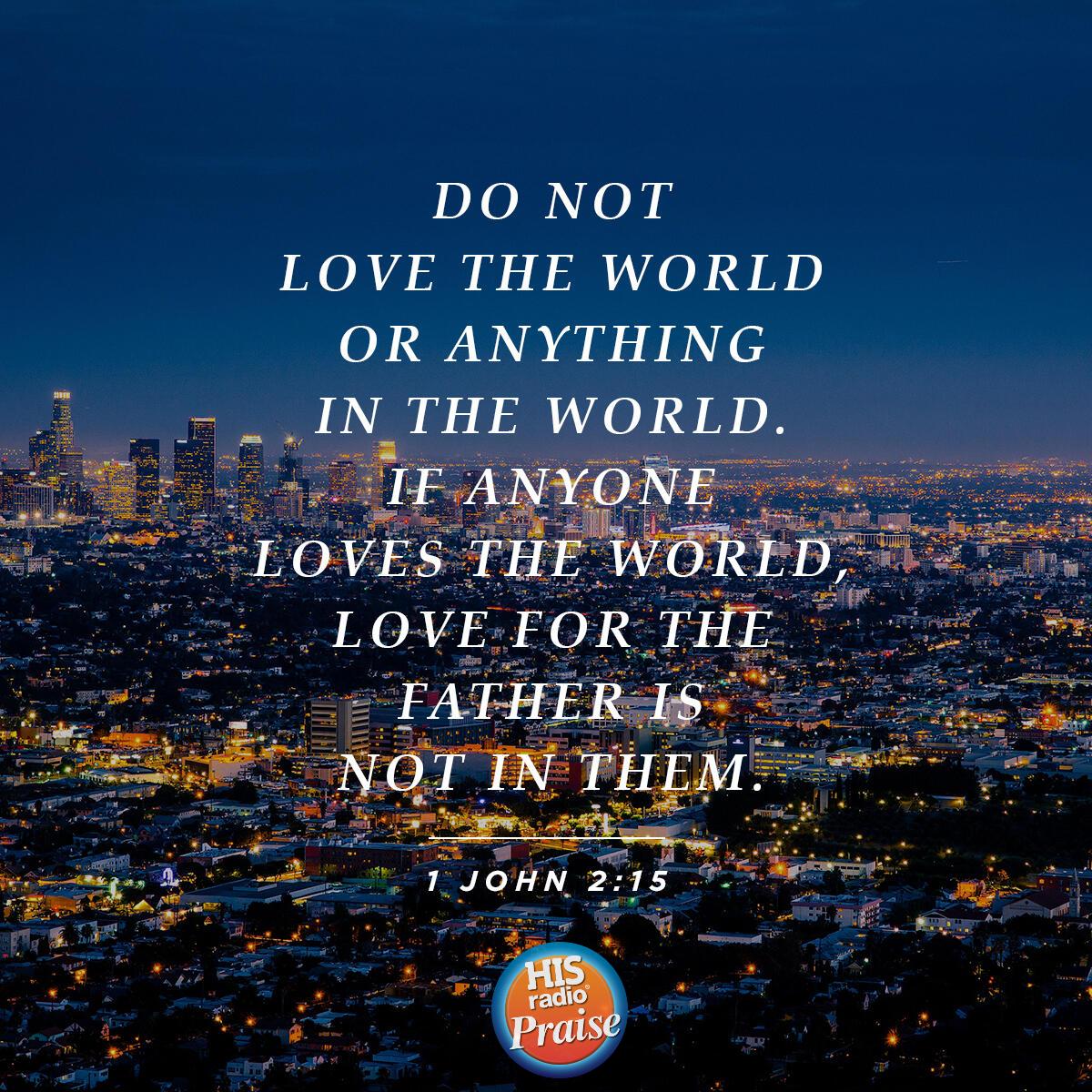 1 John 2:15 - Verse of the Day