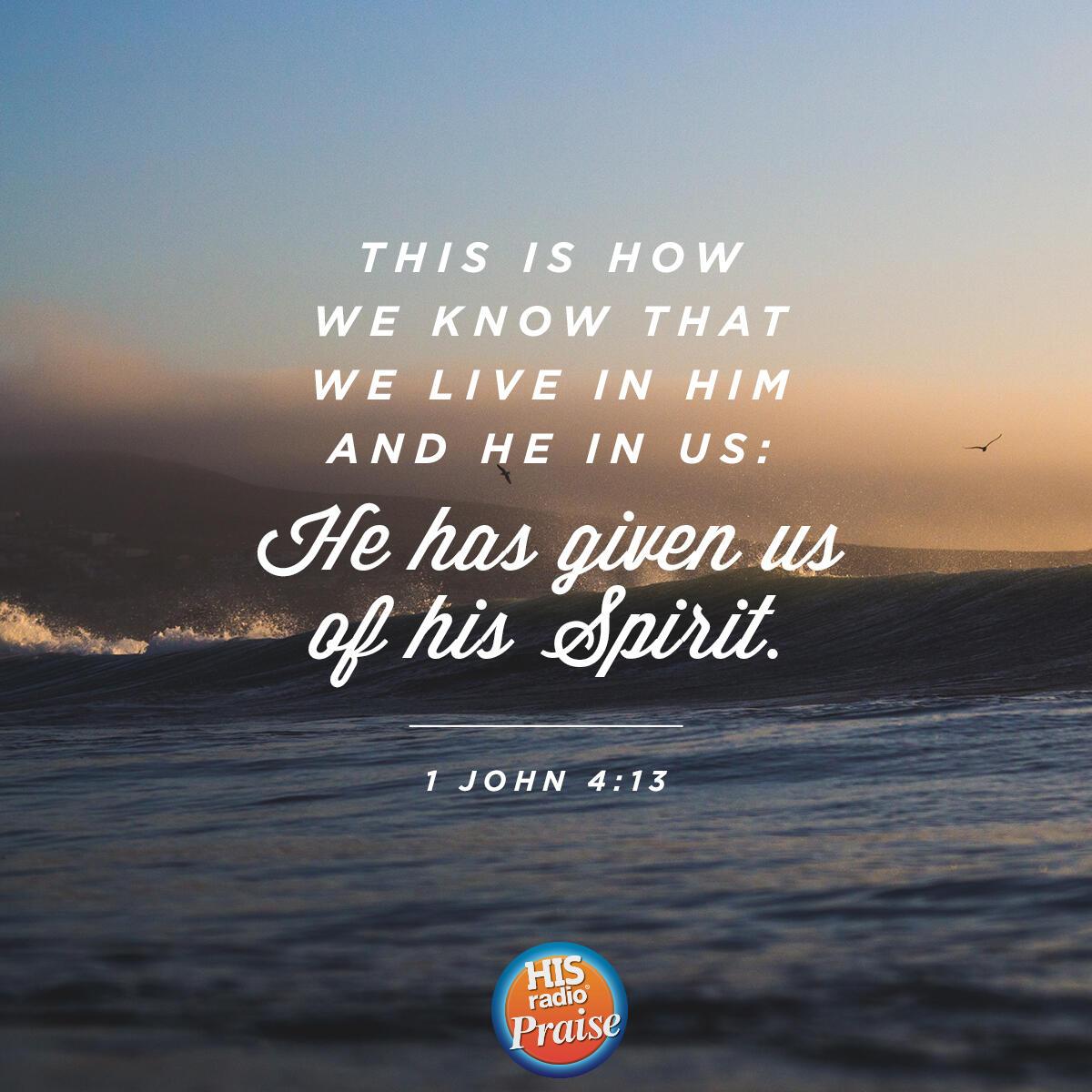 1 John 4:13 - Verse of the Day