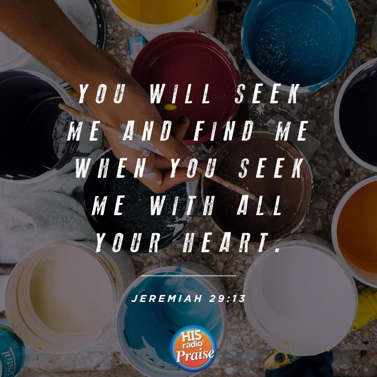 Jeremiah 29:13 - Verse of the Day