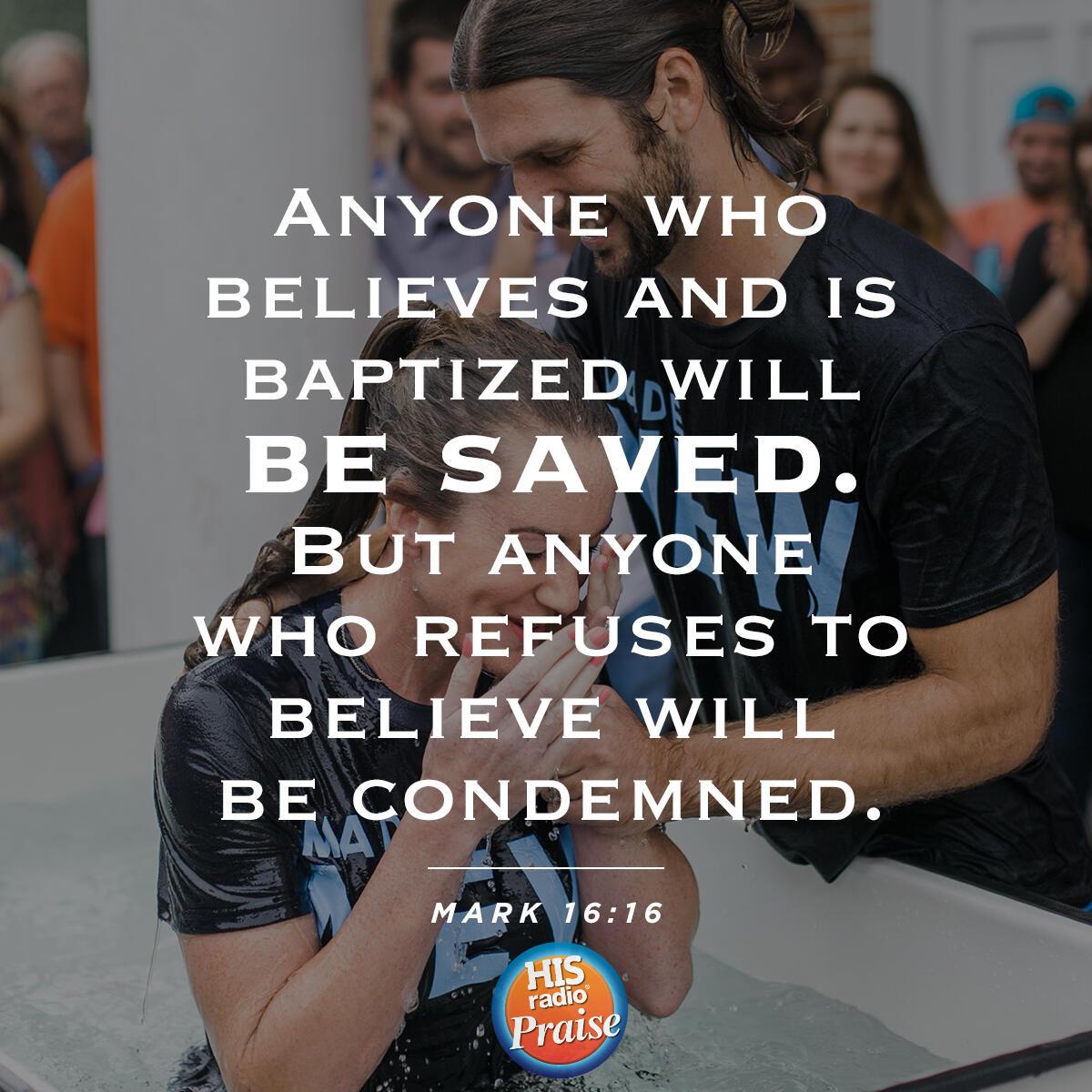 Mark 16:16 - Verse of the Day