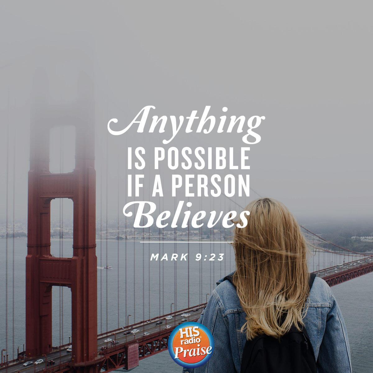 Mark 9:23 - Verse of the Day