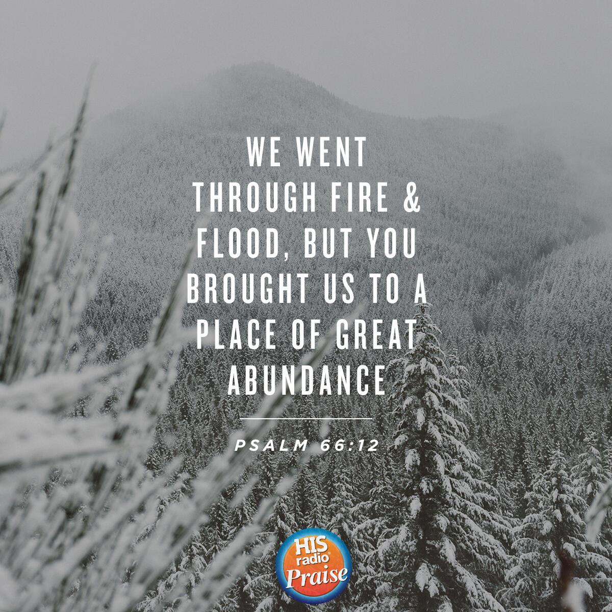 Psalm 66:12 - Verse of the Day