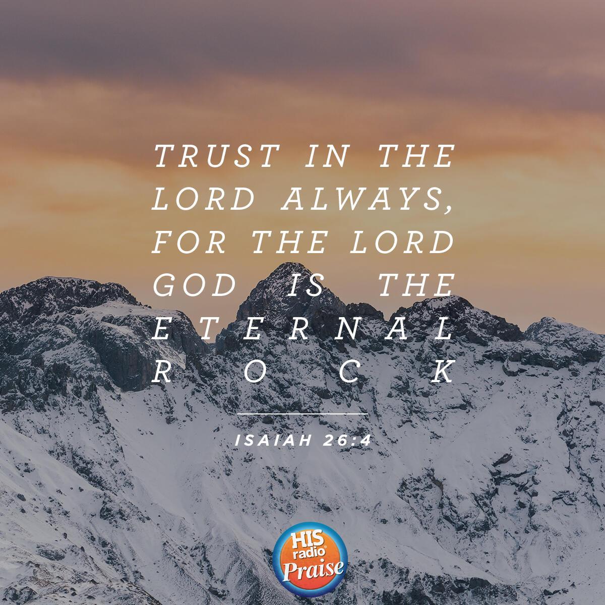 Isaiah 26:4 - Verse of the Day