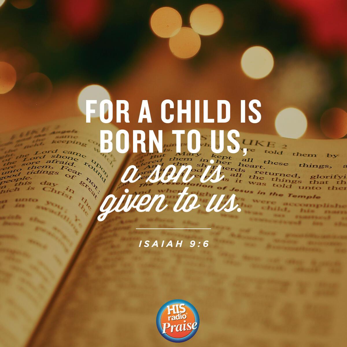 Isaiah 9:6 - Verse of the Day
