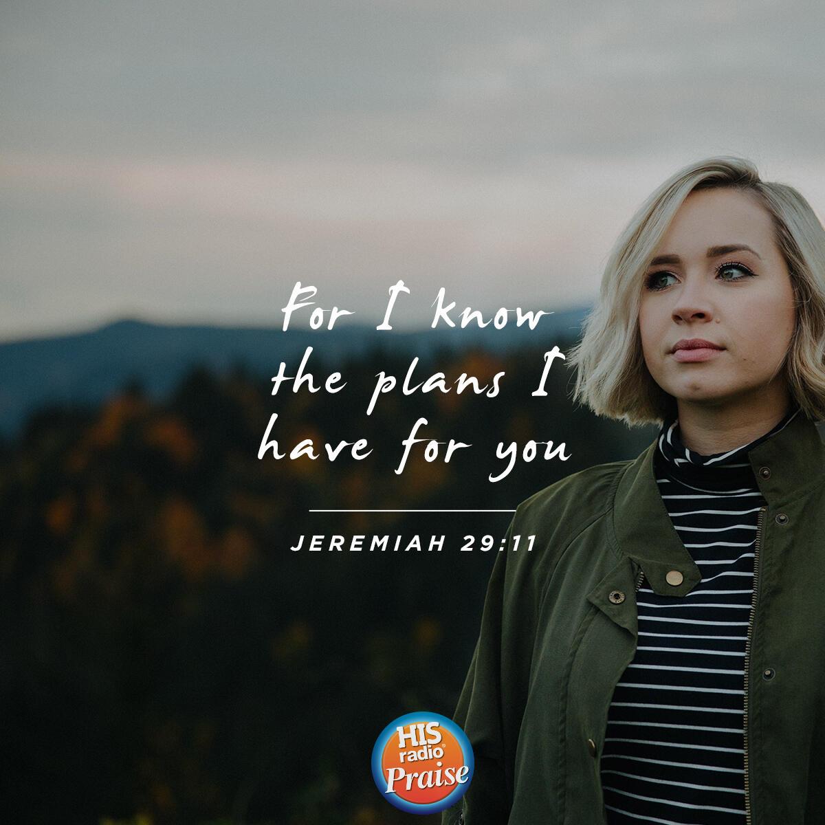 Jeremiah 29:11 - Verse of the Day