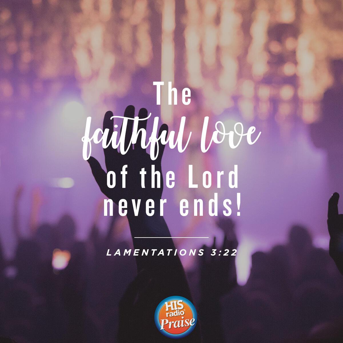 Lamentations 3:22 - Verse of the Day