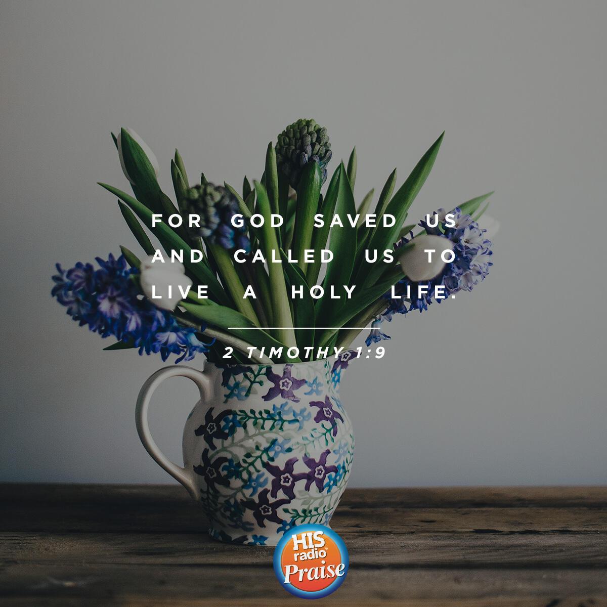 2 Timothy 1:9 - Verse of the Day