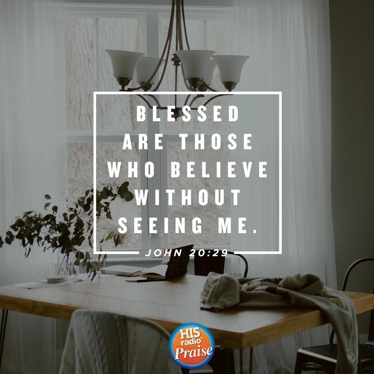 John 20:29 - Verse of the Day
