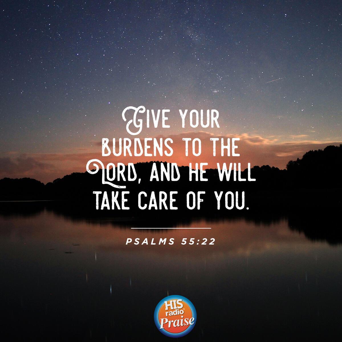 Psalms 55:22 - Verse of the Day