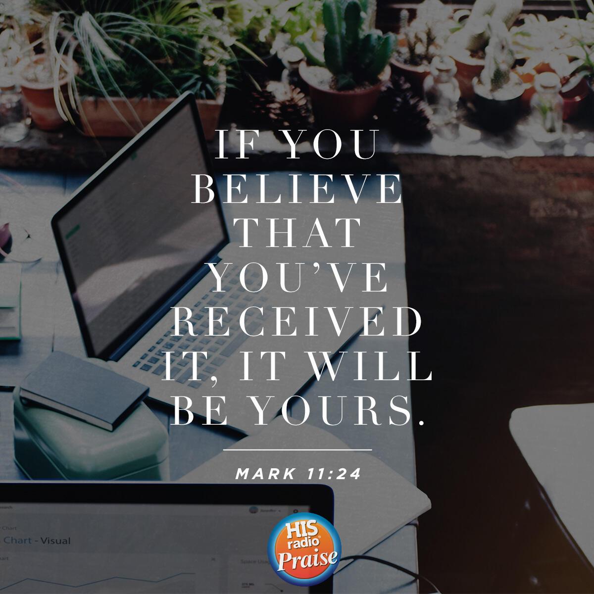 Mark 11:24 - Verse of the Day