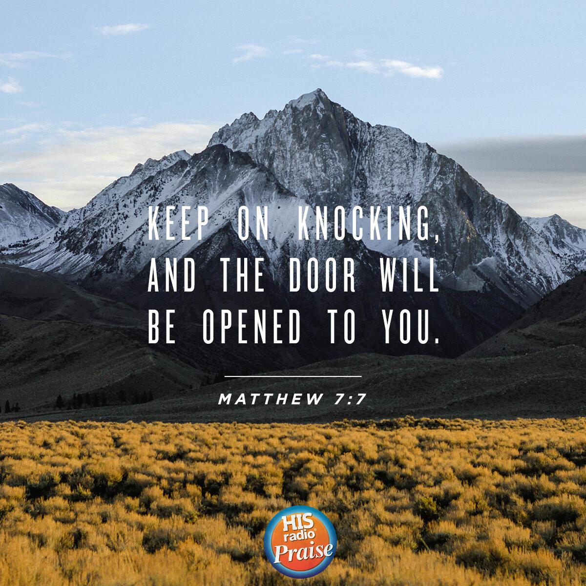 Matthew 7:7 - Verse of the Day