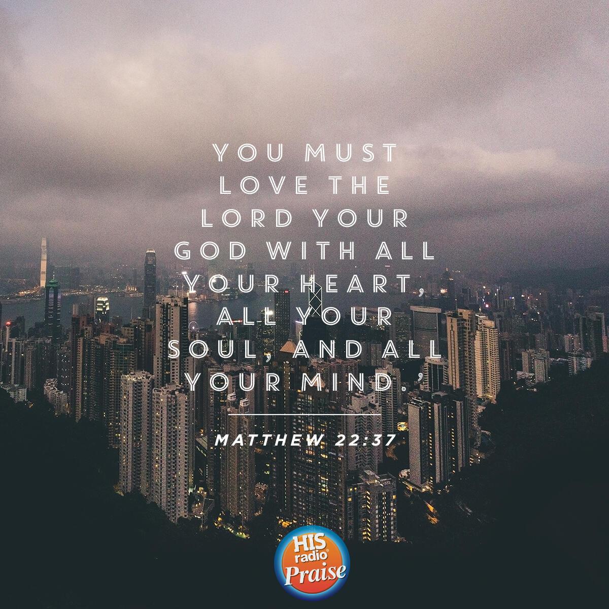 Matthew 22:37 - Verse of the Day