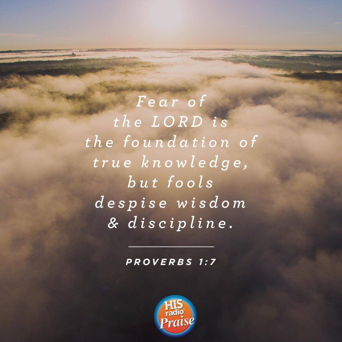 Proverbs 1:7 - Verse of the Day