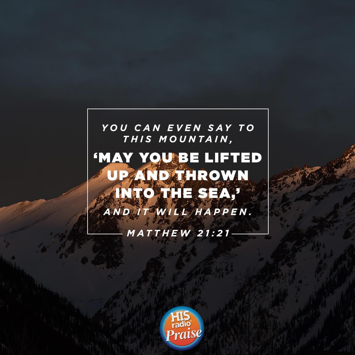 Matthew 21:21 - Verse of the Day