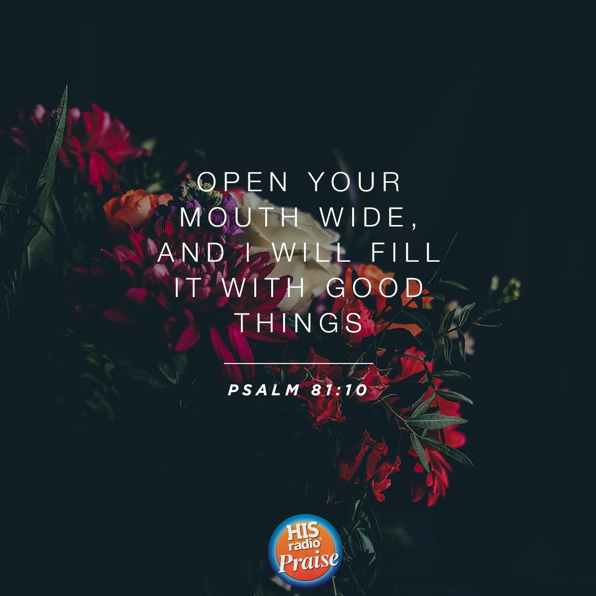 Psalm 81:10 - Verse of the Day