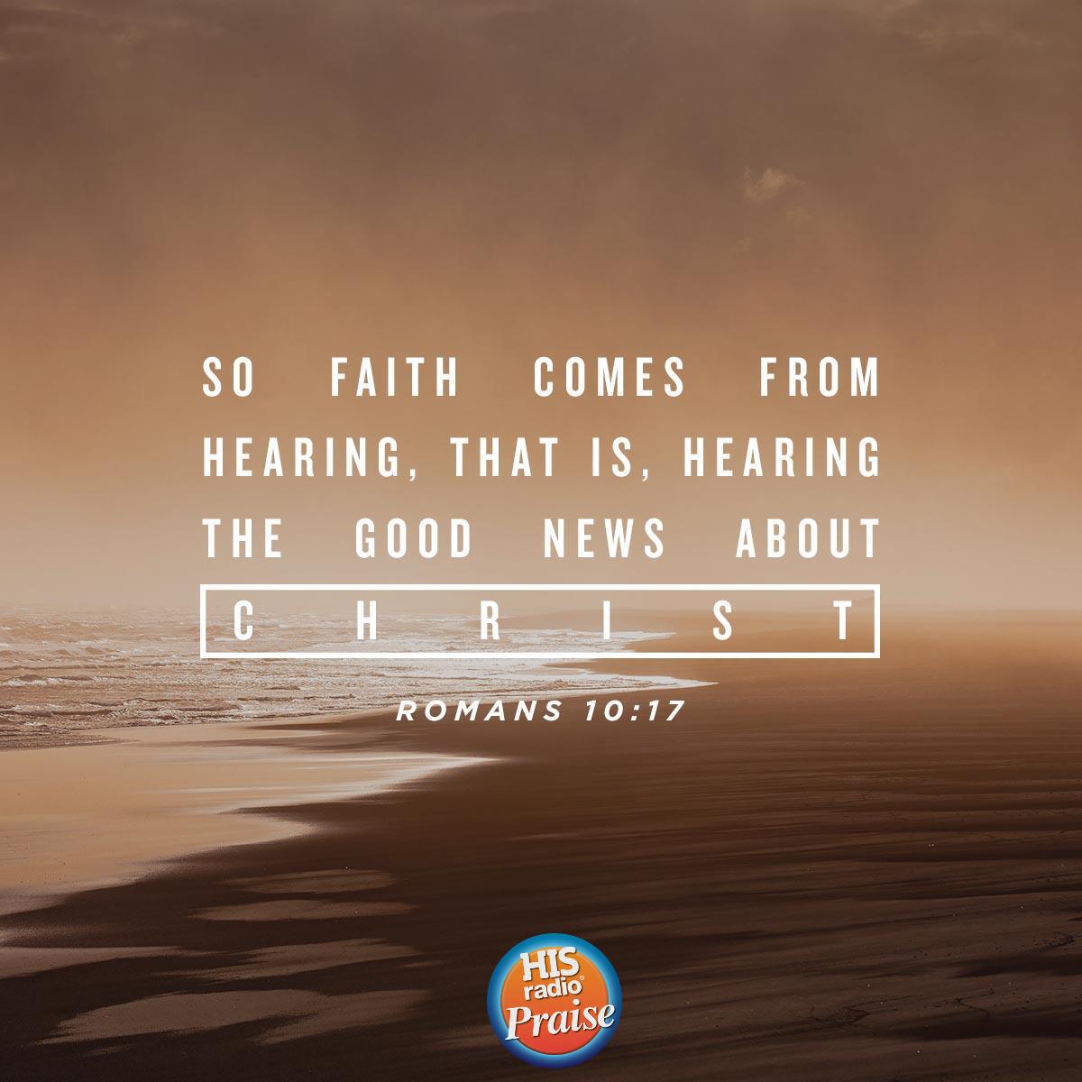 Romans 10:17 - Verse of the Day