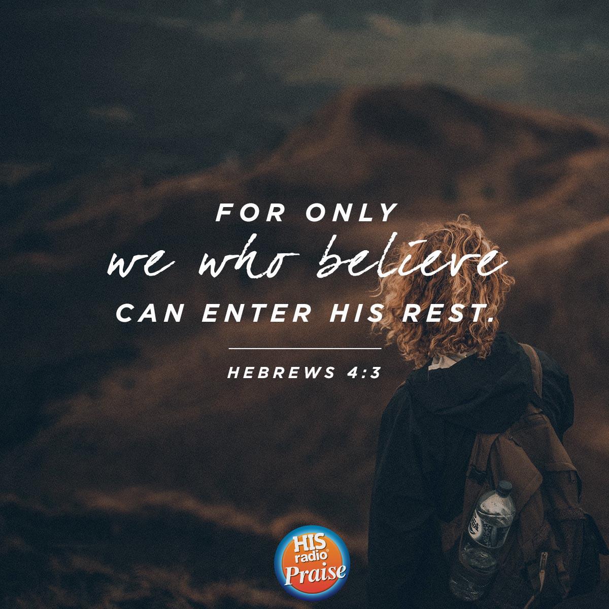 Hebrews 4:3 - Verse of the Day