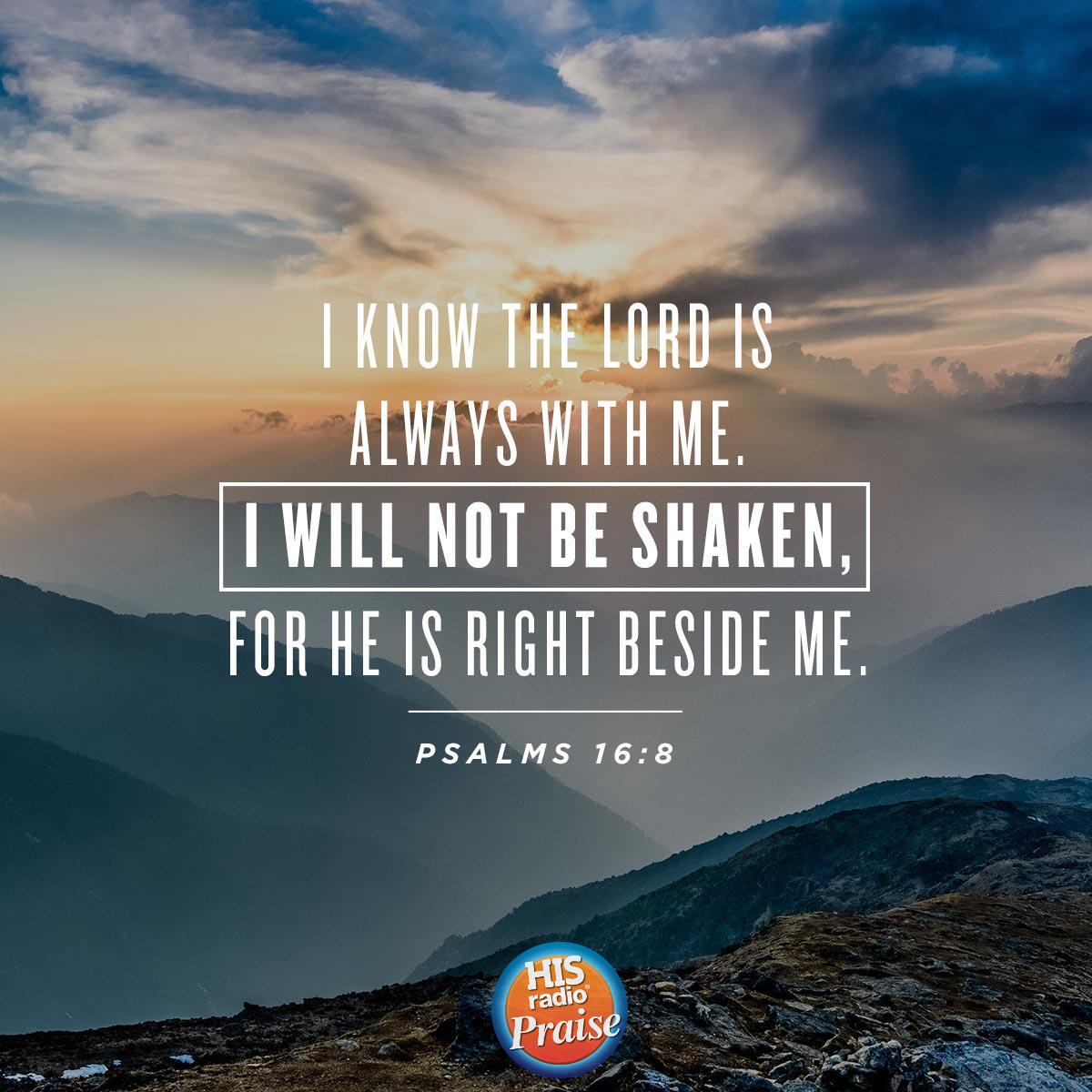 Psalms 16:8 - Verse of the Day