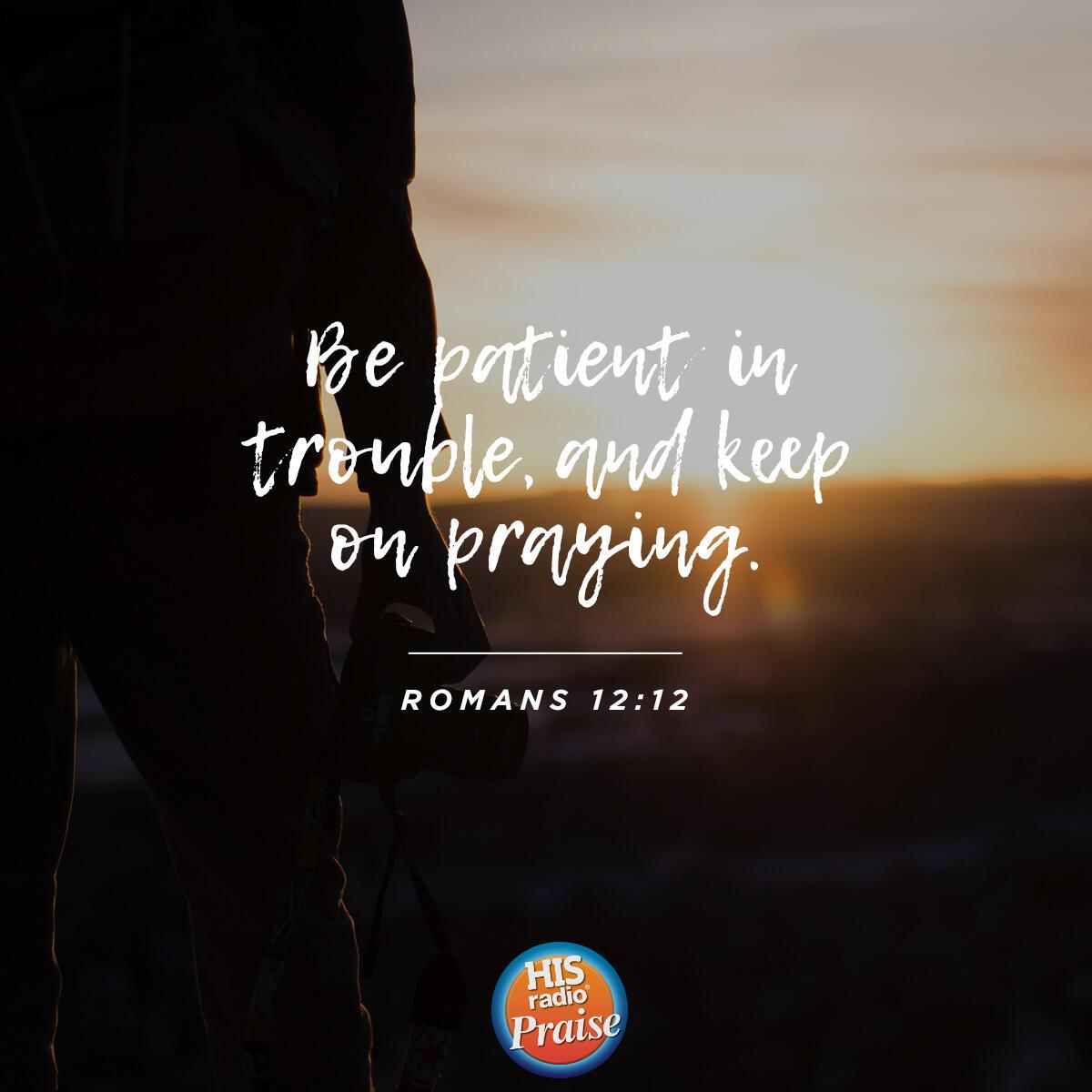 Romans 12:12 - Verse of the Day