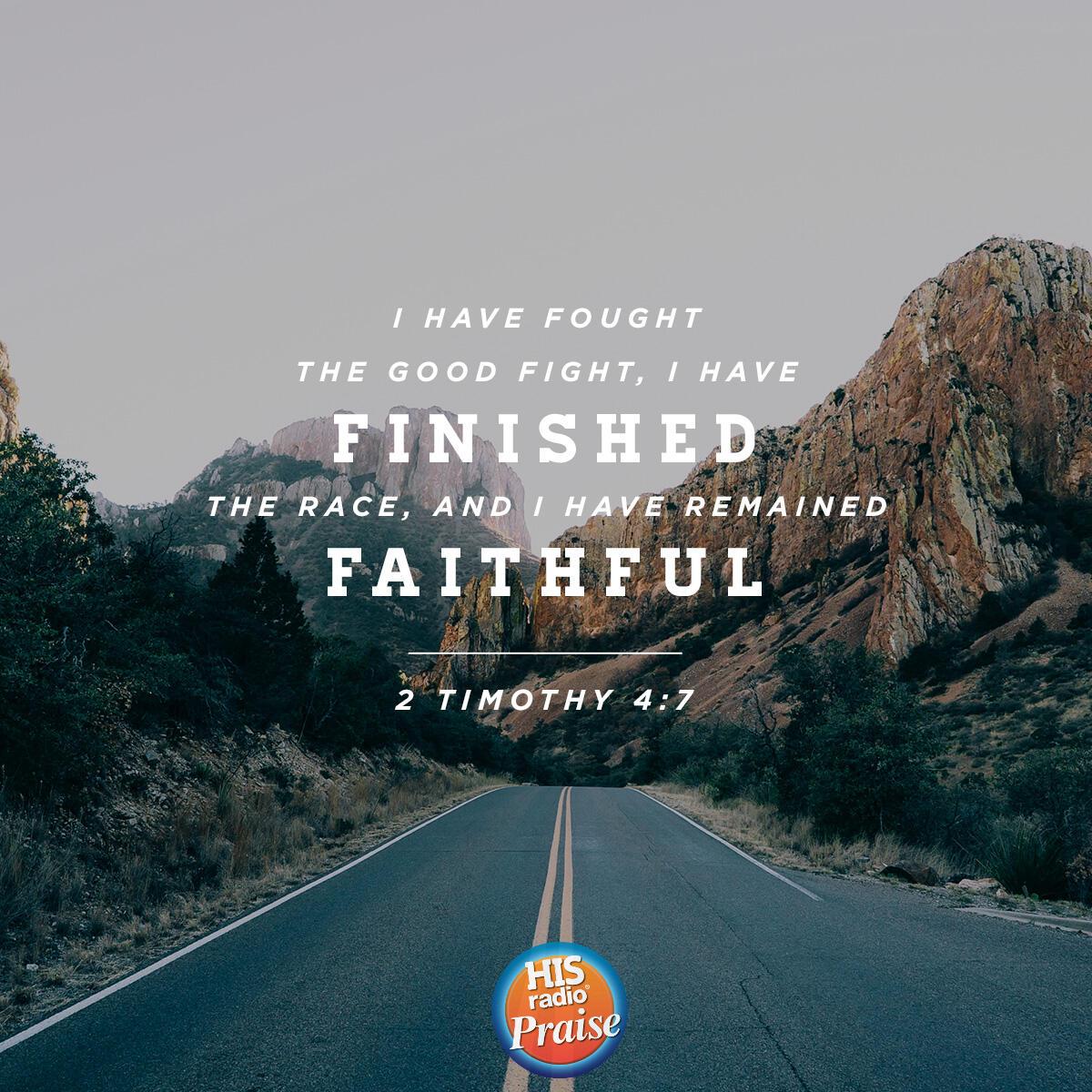 2 Timothy 4:7 - Verse of the Day