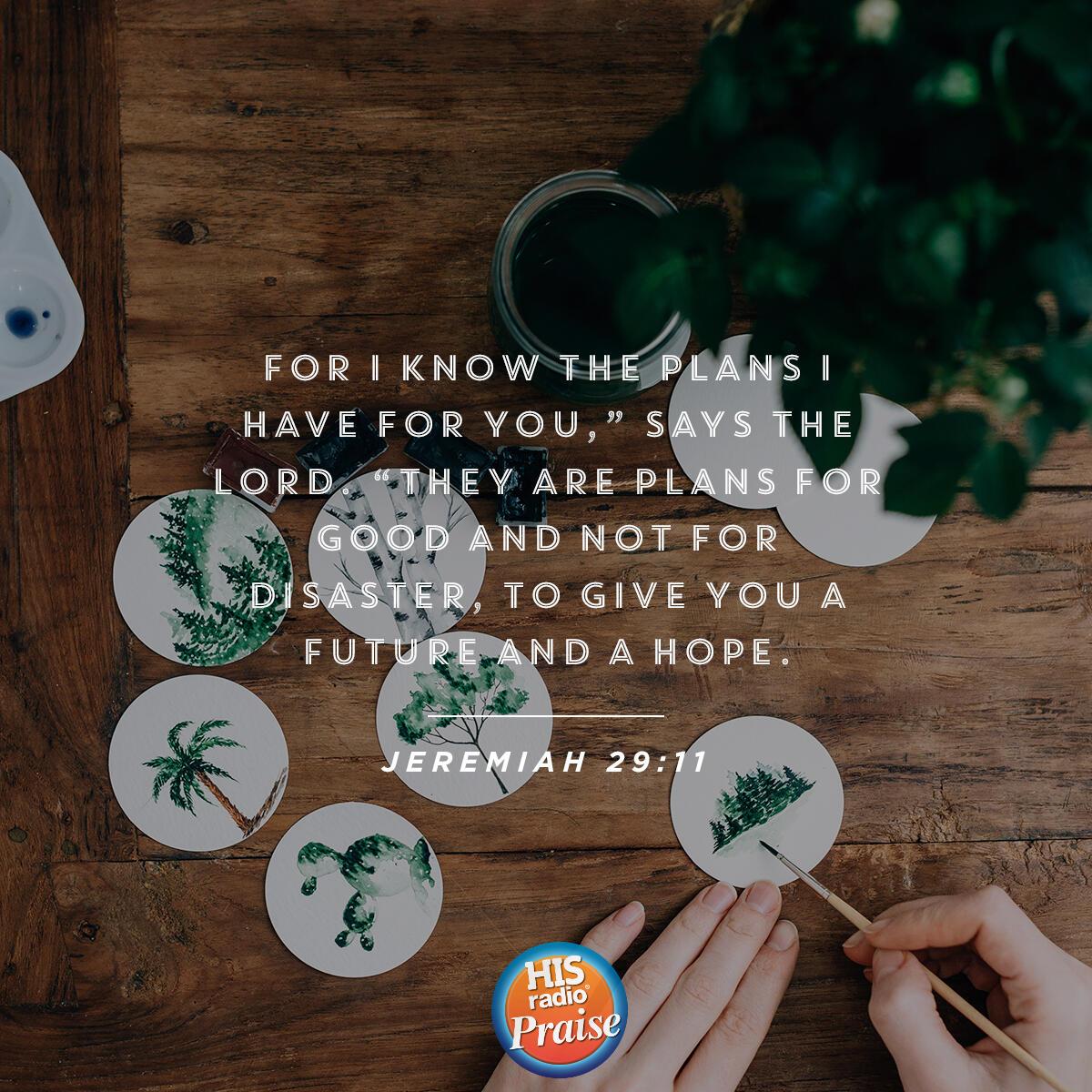 Jeremiah 29:11 - Verse of the Day