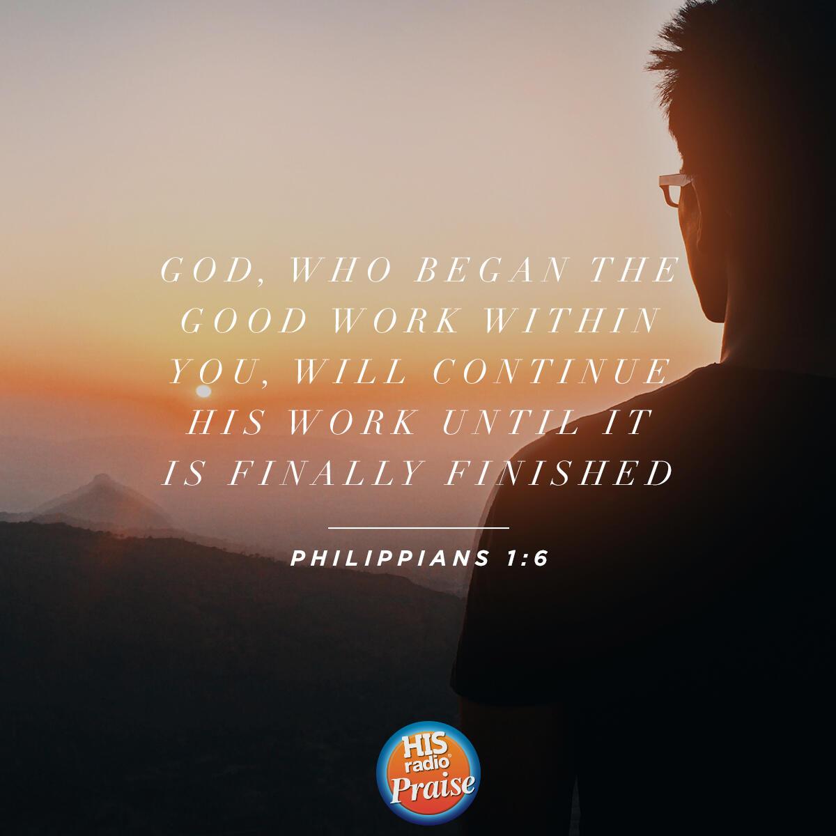 Philippians 1:6 - Verse of the Day