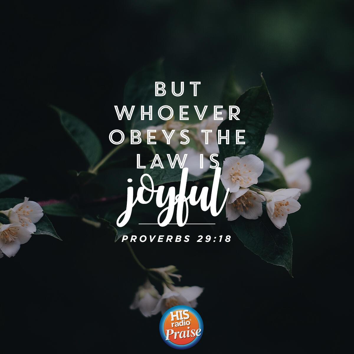 Proverbs 29:18 - Verse of the Day