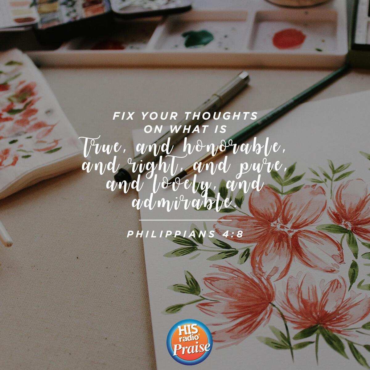 Philippians 4:8 - Verse of the Day