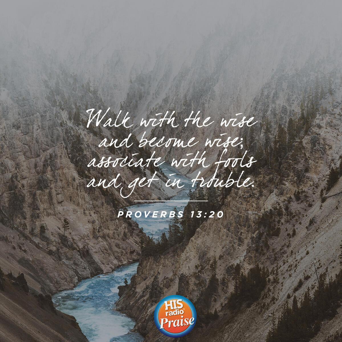 Proverbs 13:20 - Verse of the Day