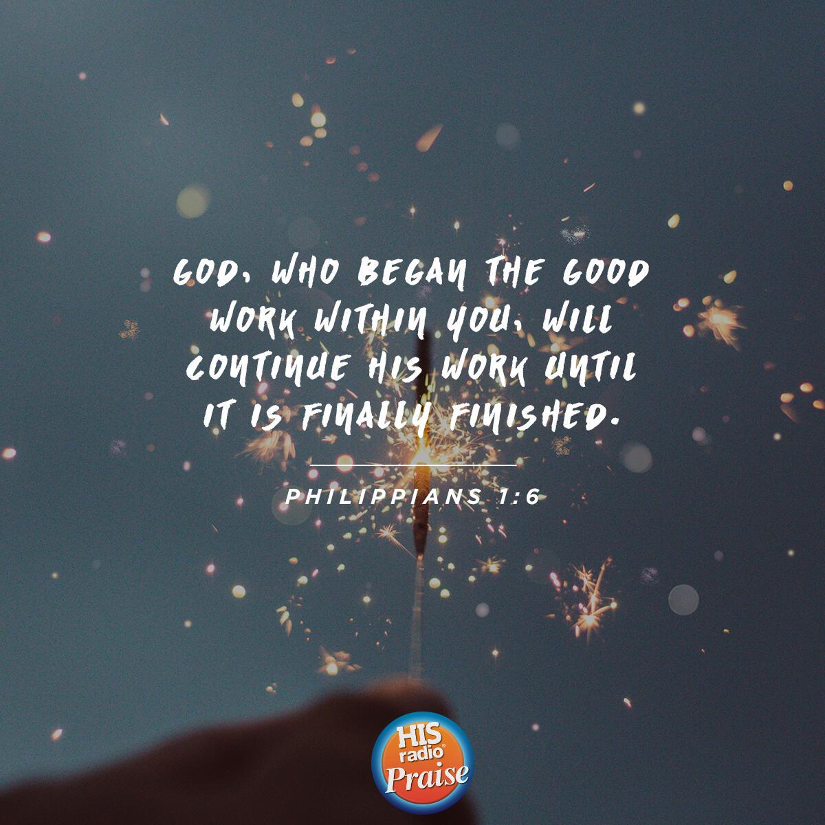Philippians 1:6 - Verse of the Day