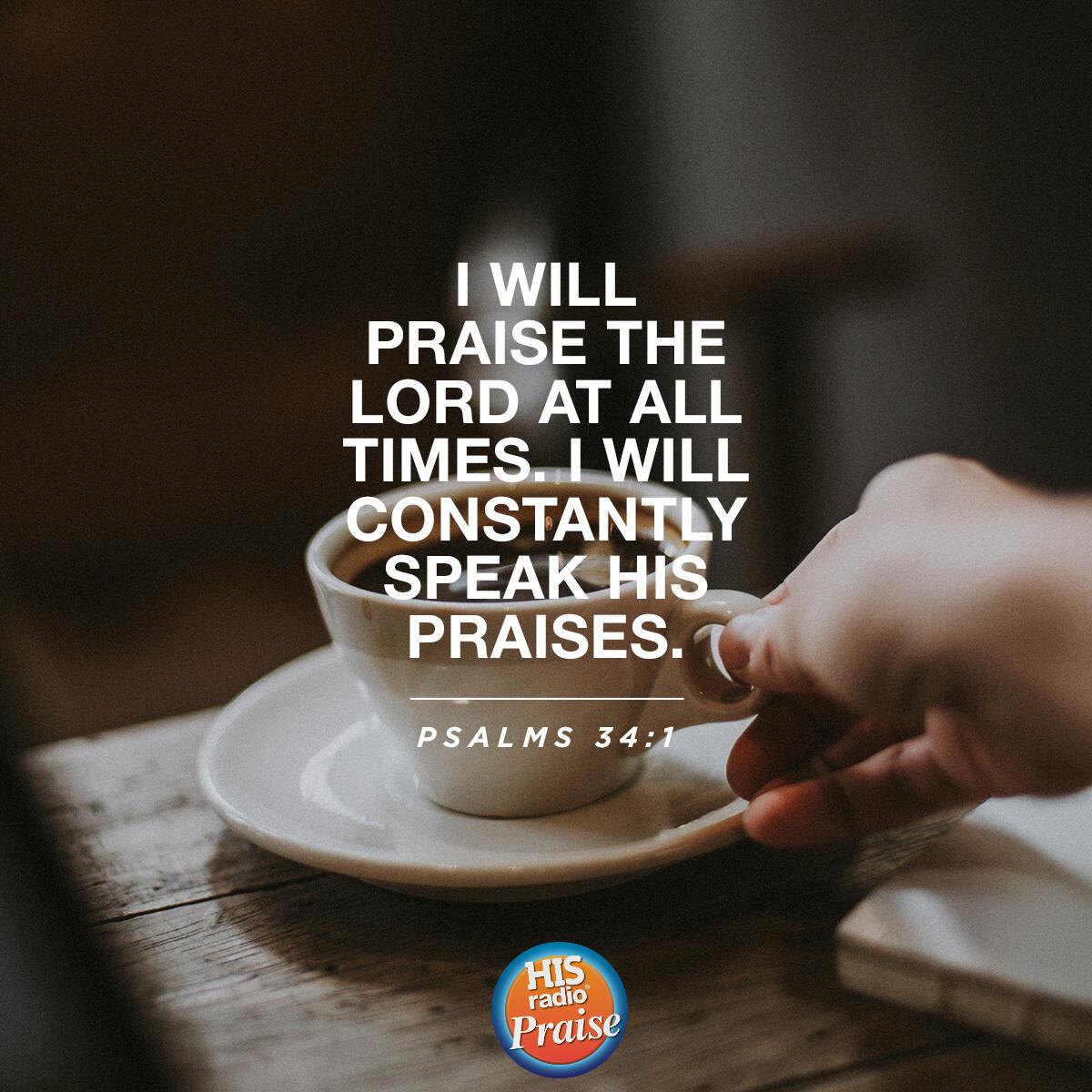 Psalm 34:1 - Verse of the Day