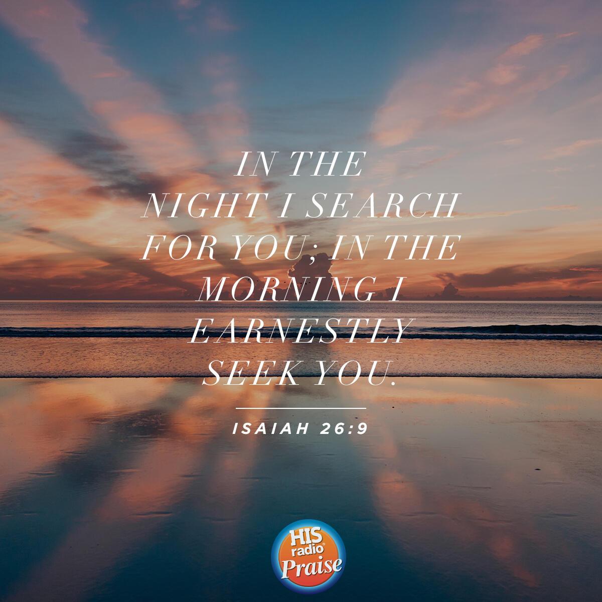 Isaiah 26:9 - Verse of the Day